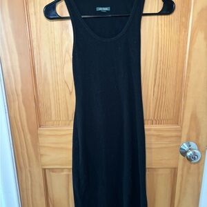 Wild Fable Black Sleeveless Sheath Midi Dress